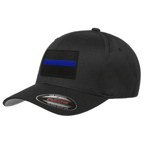 Thin Blue Line FlexFit Dual American Flag Ball Cap