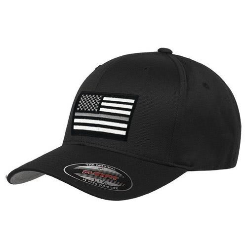 Thin Blue Line FlexFit Dual American Flag Ball Cap