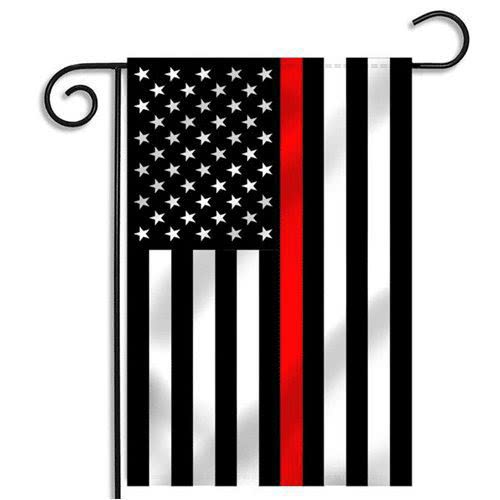 Thin Blue Line / Thin Red Line American Garden Flag - Flags