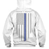 Thin Blue Line Hoodie - Honor/Respect Thin Blue Line Flag - Clothing &amp; Accessories