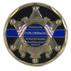 Thin Blue Line Deputy Sheriff Saint Michael Challenge Coin