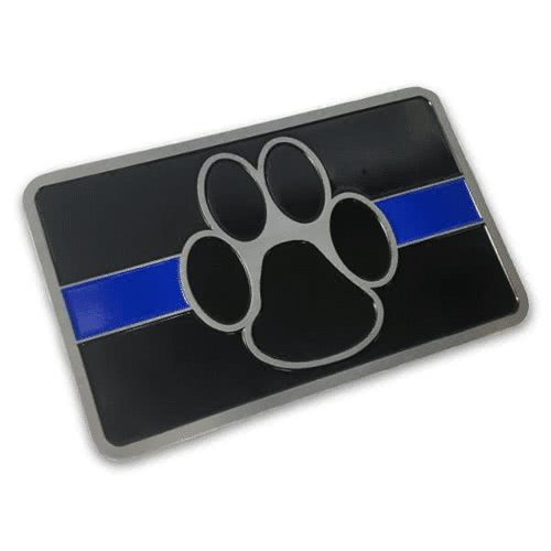 Thin Blue Line American Flag Vehicle Emblem - Flags