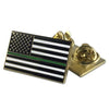 Thin Blue Line or Thin Red Line American Flag Pin Double with Clutch Backing - Clothing &amp; Accessories