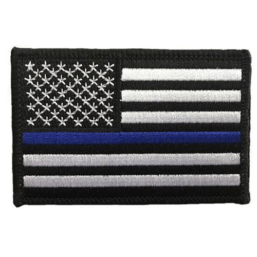Thin Blue Line Public Safety Flag Patches Thin Blue/Red/Silver/Gold Line