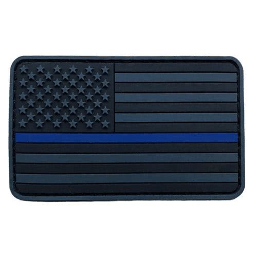 Thin Blue Line and Thin Red Line PVC Patch
