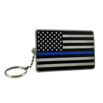 Thin Blue Line Thin Blue Line American Flag Keychain