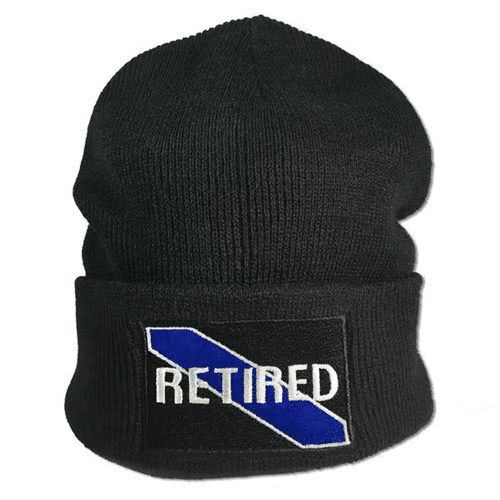 Thin Blue Line Retired Beanie - Thin Blue Line