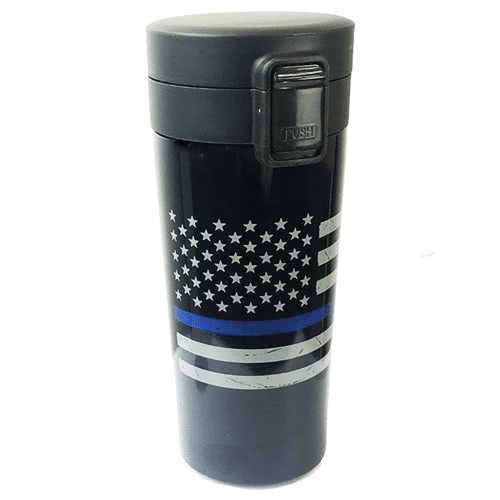 Thin Blue Line Tumbler - Thin Blue Line American Flag