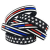 Thin Blue/Red Line American Flag Bracelet - Jewelry