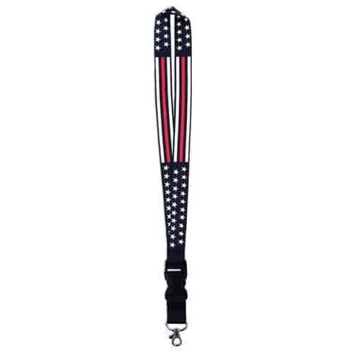 Thin Red Line and Thin Blue Line Lanyards - Stars and Stripes - Lanyards