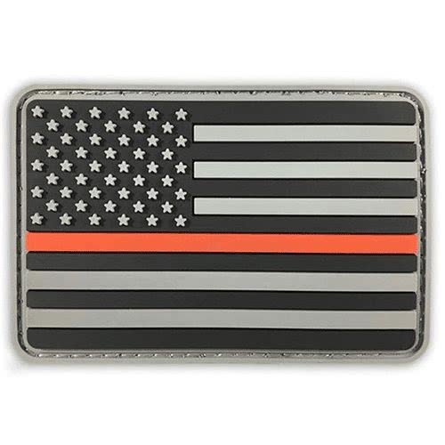 Thin Blue Line and Thin Red Line PVC Patch - Flags