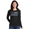 Thin Blue Line Women's - Long Sleeve Classic Thin Blue/Silver/Red/Gold/Green Line
