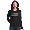 Thin Blue Line Women's - Long Sleeve Classic Thin Blue/Silver/Red/Gold/Green Line - Thin Gold Line, 2XL