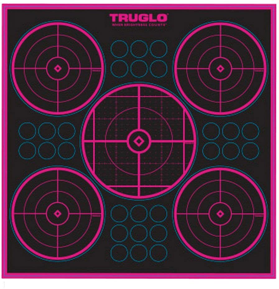 Truglo Target Pink 5-Bull 12'' x 12'' - 6 Pack TG11P6 - Newest Products