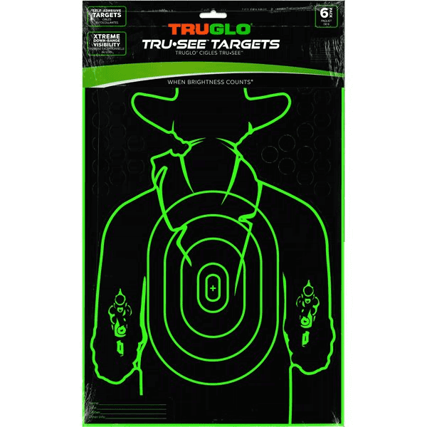 Truglo TRU-SEE Gunslinger Target 12X18 - 6 Pack TG16A6 - Shooting Accessories