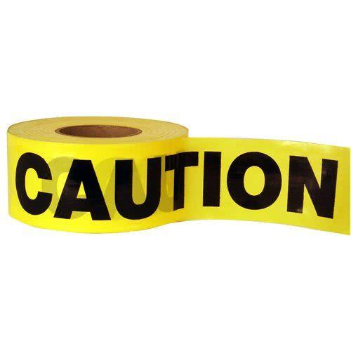 Pro-Line Traffic Safety Barricade Tape - Yellow, Caution