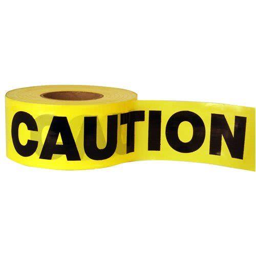 Pro-Line Traffic Safety Barricade Tape - Yellow, Caution