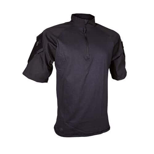 TRU-SPEC T.R.U. 1/4 Zip Combat Shirt - Black, 3XL