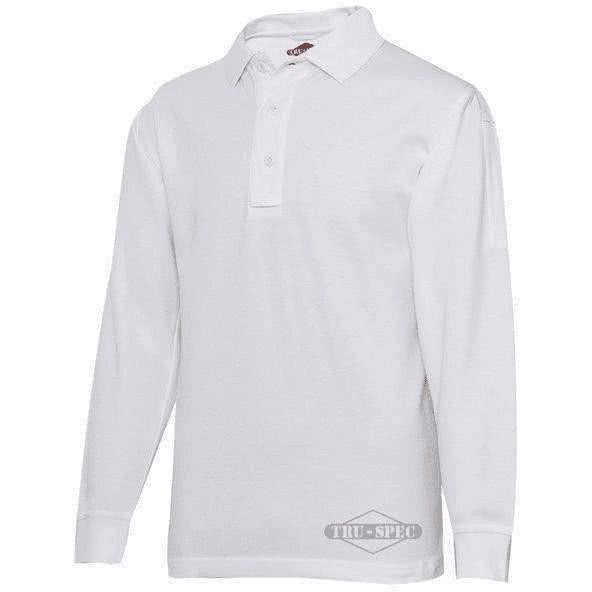 TRU-SPEC Original Long Sleeve Polo - White, XS