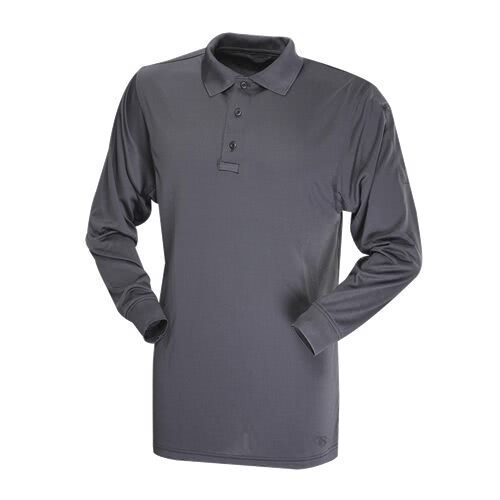 TRU-SPEC Long Sleeve Performance Polo - Charcoal, XS