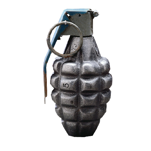 5ive Star Gear Inert Grenade Paperweight - Pineapple, Baseball, or Lemon Shaped - Pineapple