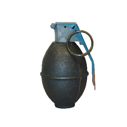 5ive Star Gear Inert Grenade Paperweight - Pineapple, Baseball, or Lemon Shaped - Lemon