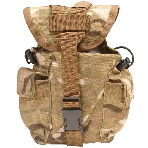 5ive Star Gear M.O.L.L.E. Compatible 1-Quart Canteen/Utility Pouch &#8211; Multicam -