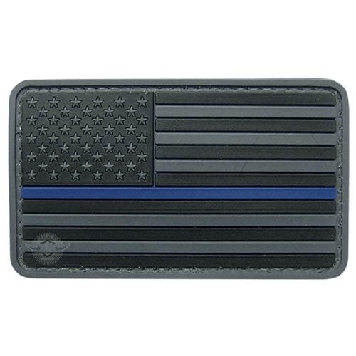 5ive Star Gear U.S. Flag Black w/ Blue Stripe Morale Patch - Miscellaneous Emblems