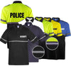 Two-Tone Bike Patrol Uniform Polo Shirt with Reflective Hash Stripes - Bike Patrol Clothing