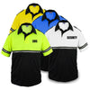 Two-Tone Bike Patrol Uniform Polo Shirt with Zipper Pocket - Bike Patrol Clothing