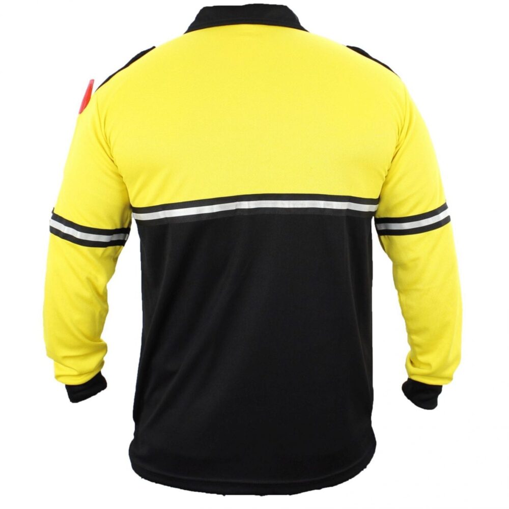 Two-Tone Long Sleeve Bike Patrol Uniform Polo Shirt (Plain or with POLICE, SHERIFF, EVENT STAFF, SECURITY, and more) - Bike Patrol Clothing