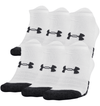 Under Armour UnisexPerformance Tech No Show Socks 6-Pack