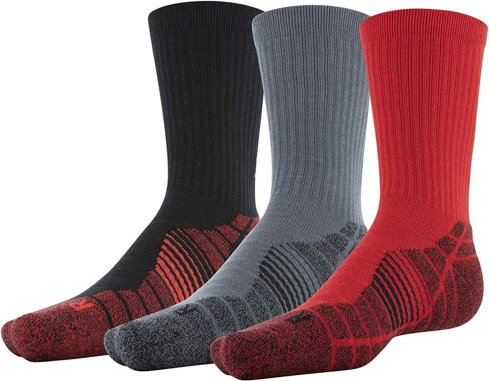 Under Armour UA Elevated Performance Crew Socks 3-Pack 1352220 - Clothing &amp; Accessories