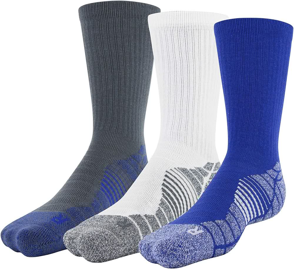 Under Armour UA Elevated Performance Crew Socks 3-Pack 1352220 - Clothing & Accessories