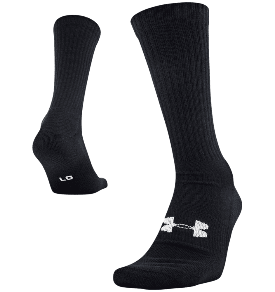 Under Armour HeatGear Tactical Boot Socks 1292917 - Black, XL