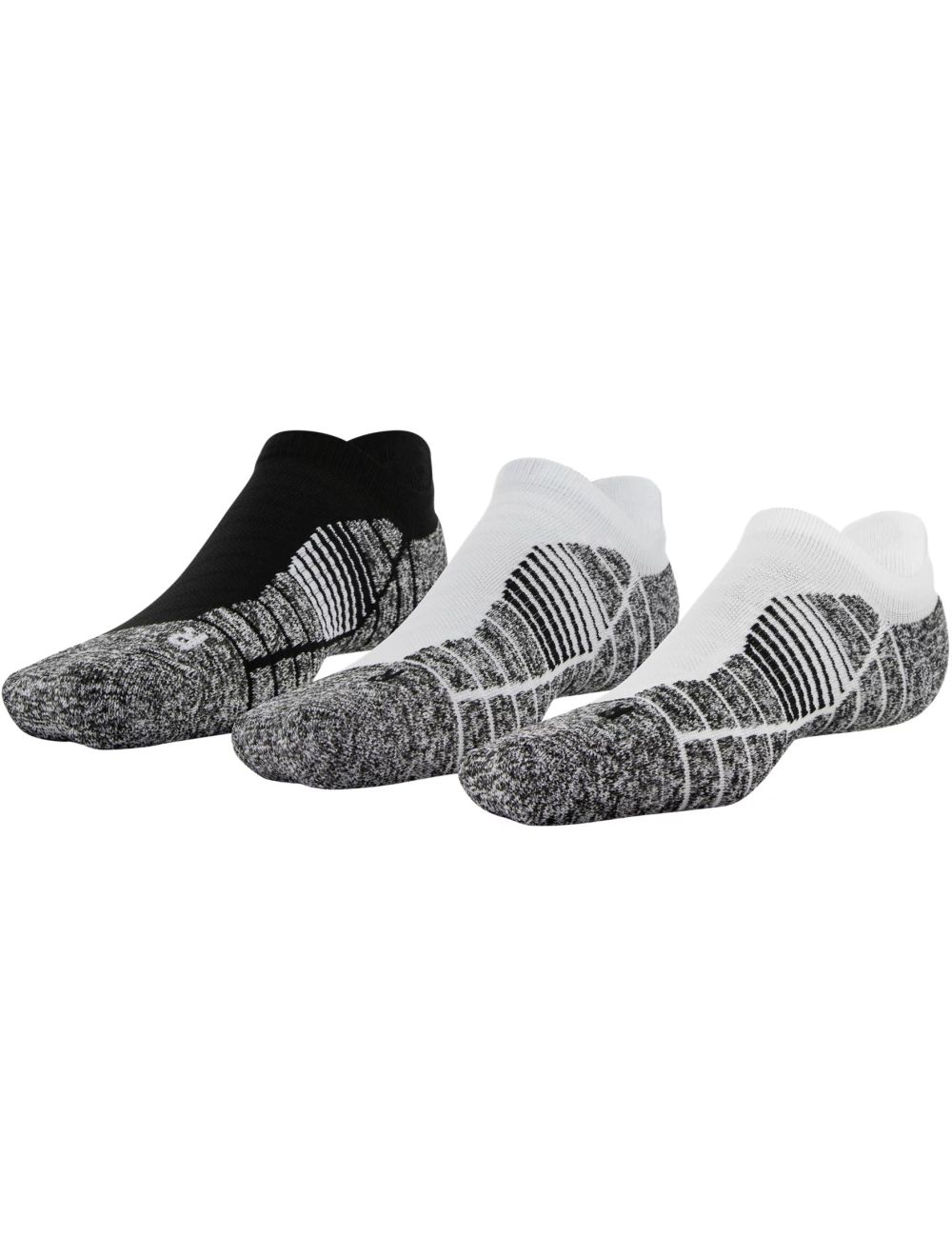 Under Armour UA Elevated+Performance No Show Socks 3-Pack 1357221 - White/Assorted, L