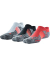 Under Armour UA Elevated+Performance No Show Socks 3-Pack 1357221 - Red/Assorted, L