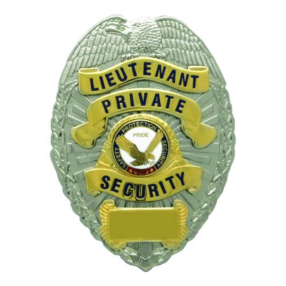 Private Security Lieutenant Badge - Badges & Accessories