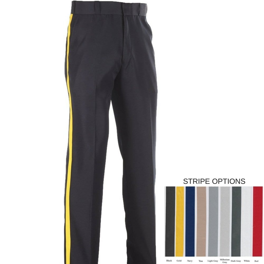 First Class Uniforms Striped Polyester Uniform Pants/Slacks - Clothing & Accessories