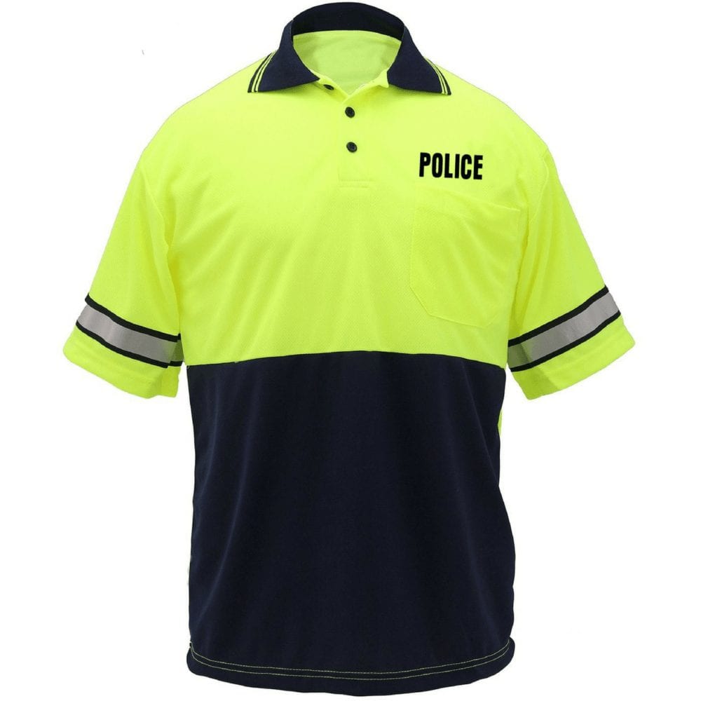 First Class Uniforms High-Visibility Bike Patrol Polo Shirt - Bike Patrol Clothing