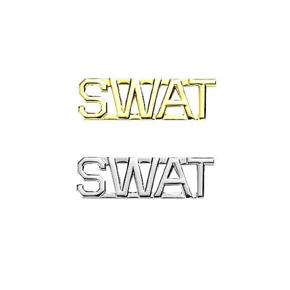 SWAT Pin Gold or Silver (Pair) - Rank Insignia