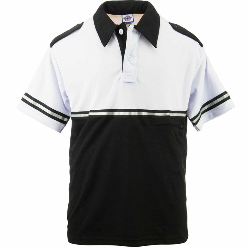 Two-Tone Bike Patrol Uniform Polo Shirt with Zipper Pocket - Bike Patrol Clothing