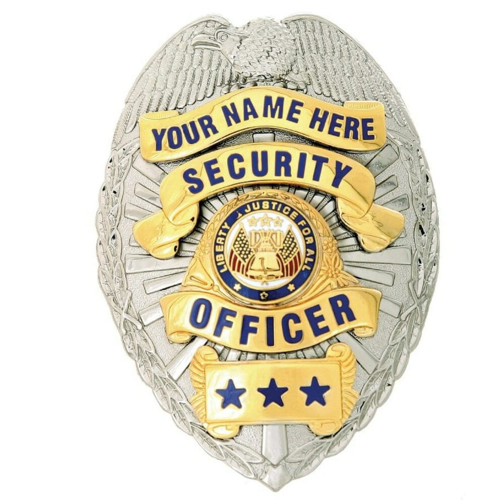 PB04 Two-Tone Custom Shield Badge - Custom Badges