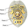 PB04 Two-Tone Custom Shield Badge - Custom Badges