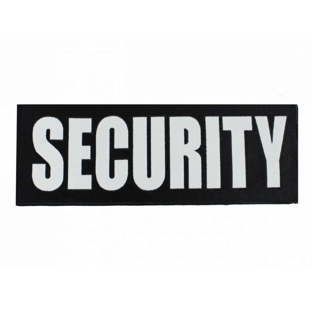 Security Back White Reflective Patch 4