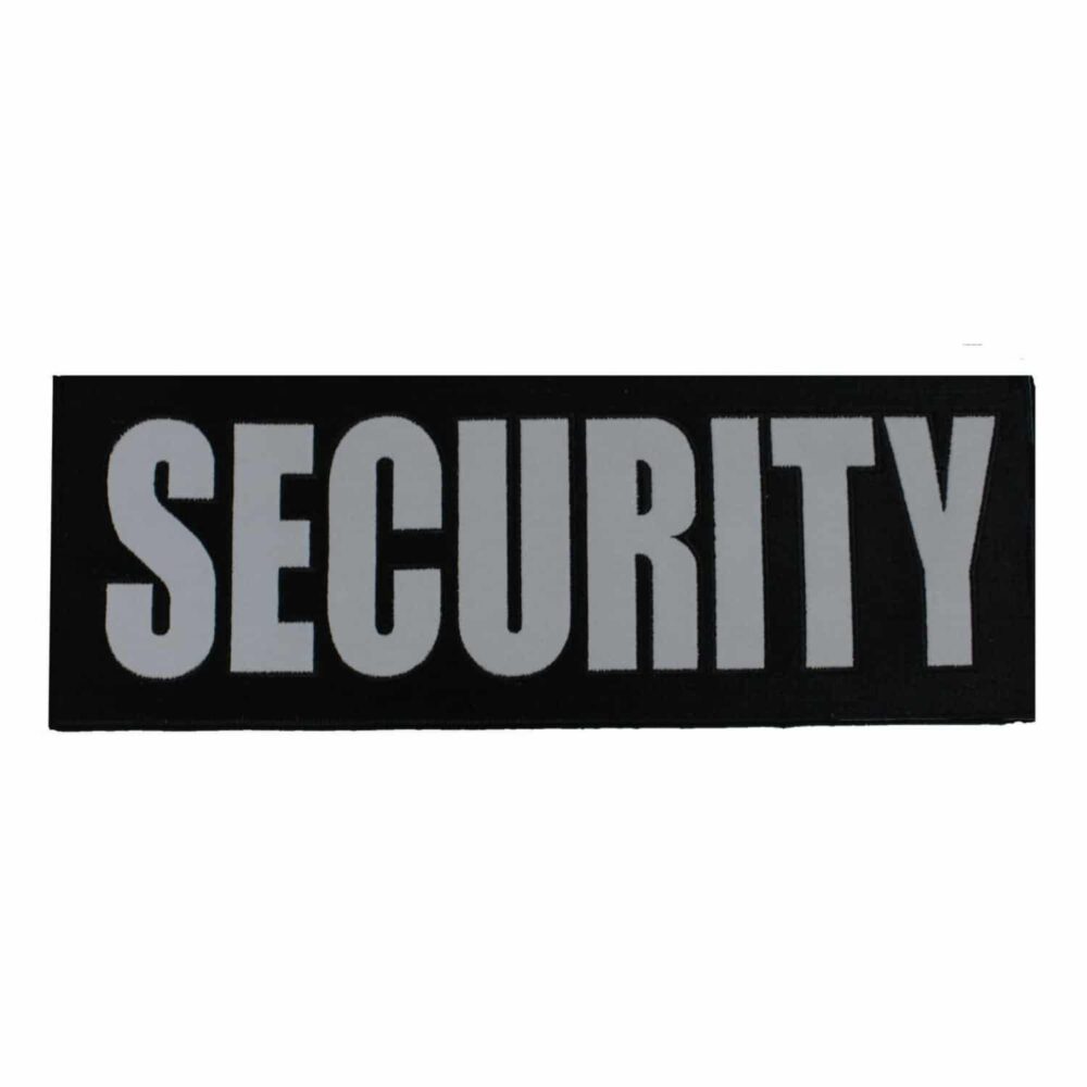 Security Back Silver Reflective Patch 4