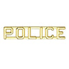 Police Collar Pin Pair - Gold