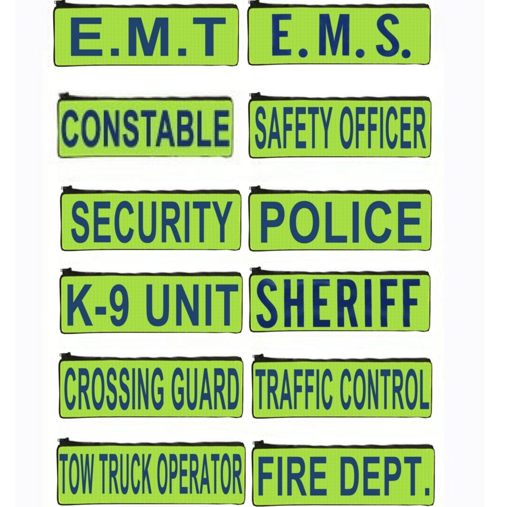 Removable Reflective Identifiers - K-9 Gear