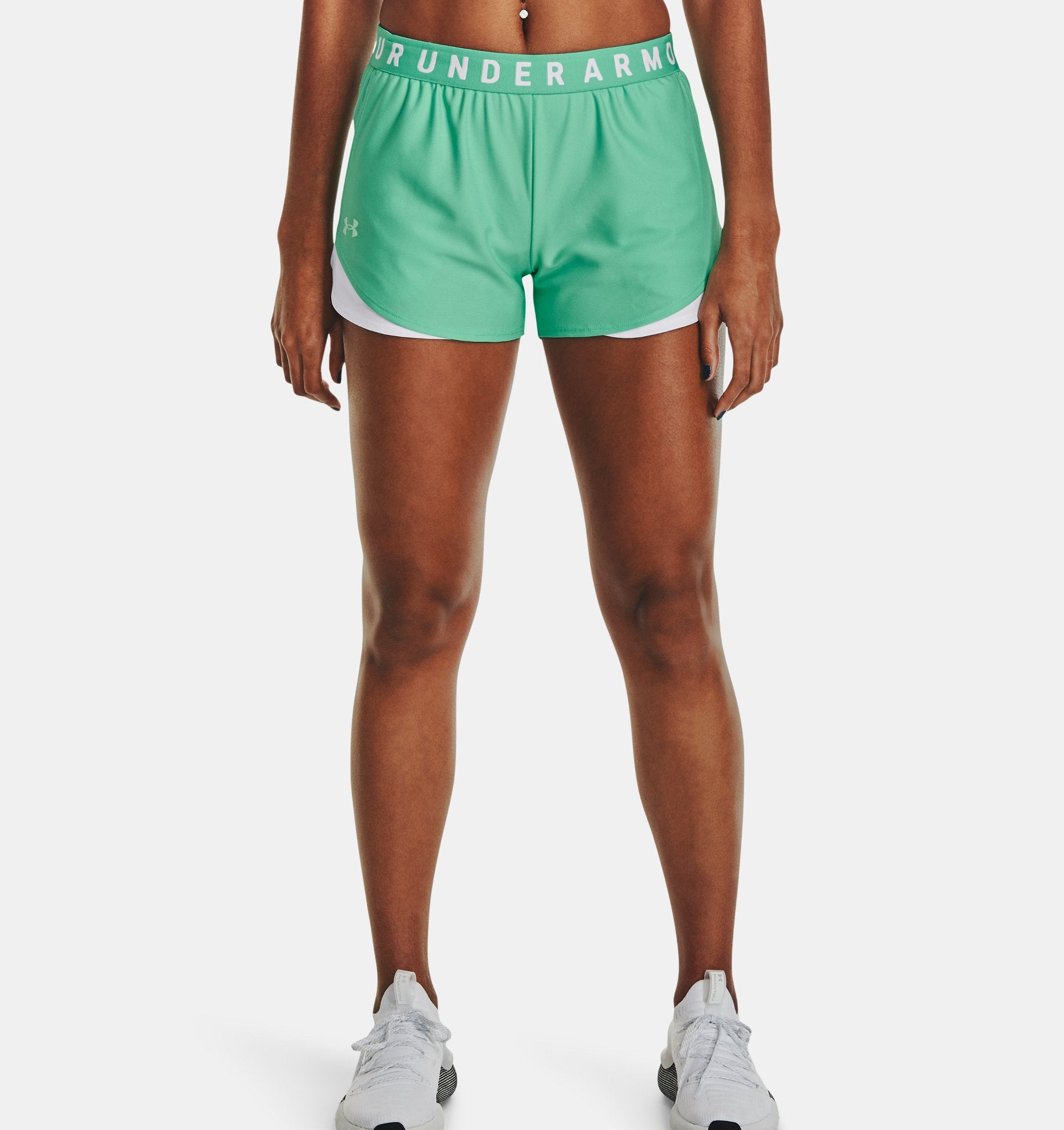 Under Armour Women's UA Play Up 3.0 Shorts 1344552 - Green Breeze, S