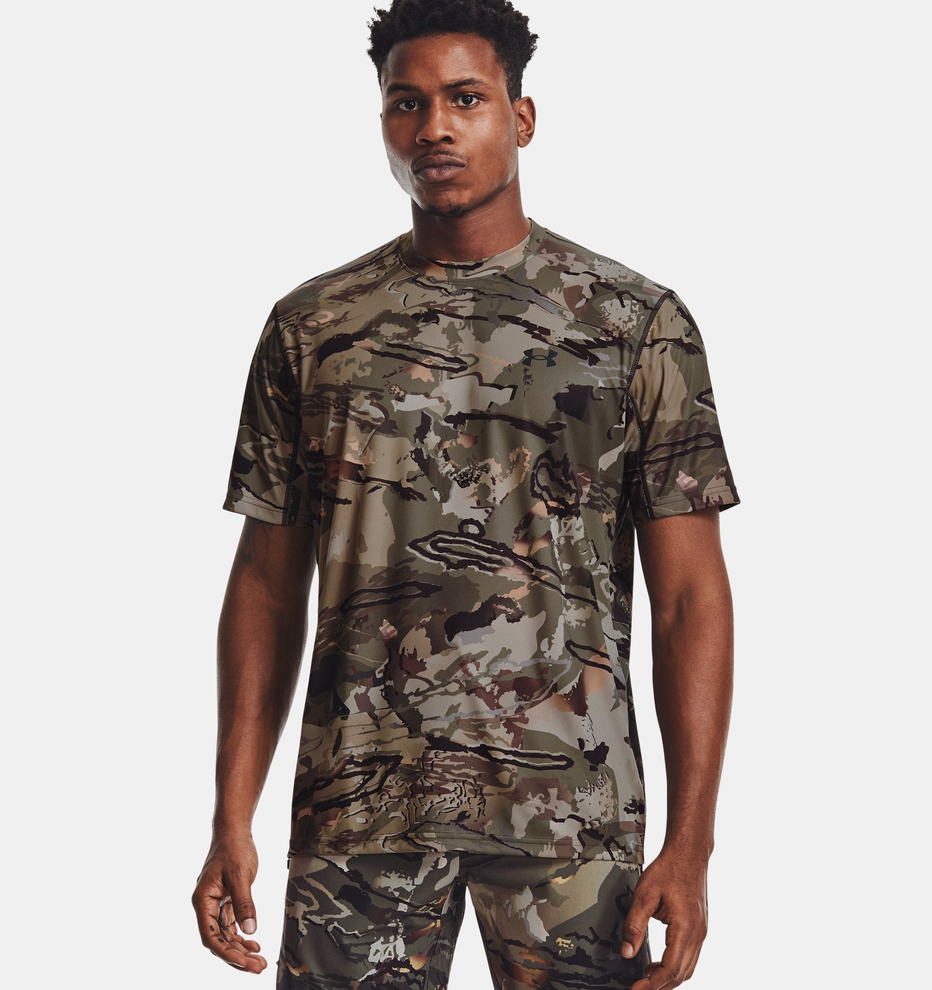 Under Armour UA Iso-Chill Brush Line Short Sleeve 1361310 - UA Forest Camo, 3XL
